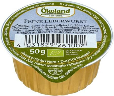 Produktfoto zu kleine Leberwurst fein, 50 g