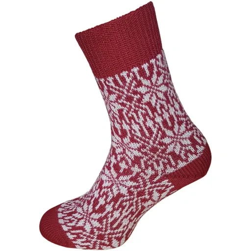 Produktfoto zu Norweger Sternsocke rot 36-37