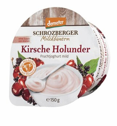 Produktfoto zu Joghurt Kirsche Holunder 3,5 % Becher, 150 g