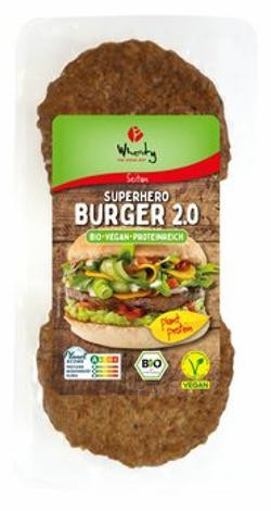 Produktfoto zu Superhero Burger 2.0, 180 g (2 Stück)