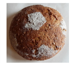 Produktfoto zu Dreierlei: Roggen-Dinkelbrot mit Buchweizen, 500 g - Bio-Backhaus Wüst