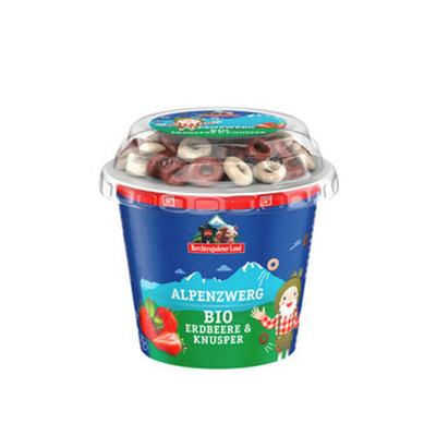 Produktfoto zu Alpenzwerge Erdbeere & Knusper Joghurt, 137 g
