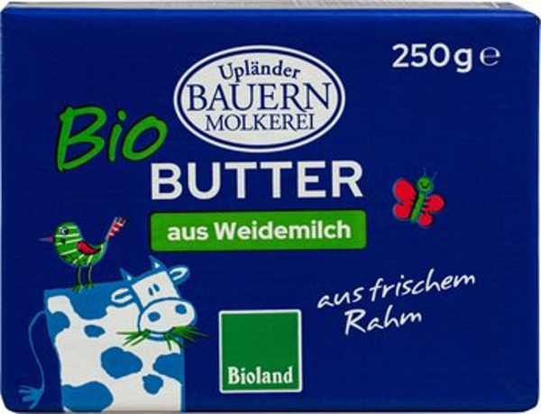 Produktfoto zu Butter Süßrahm, 250 g