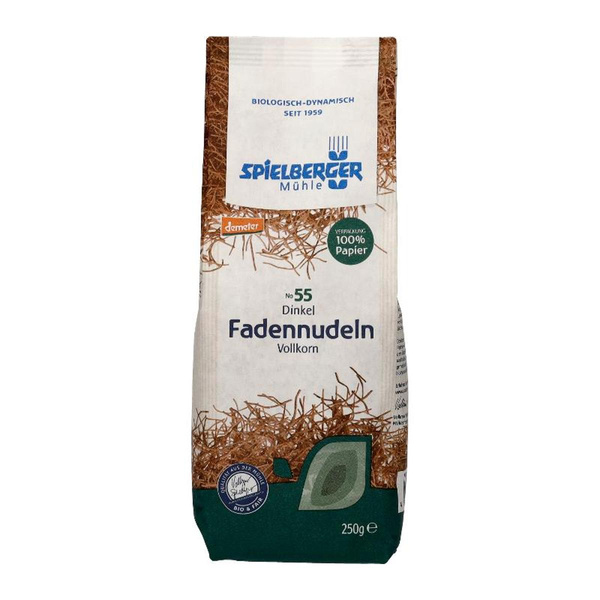 Produktfoto zu Vollkorn Dinkel Fadennudeln, 250 g