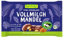 Produktfoto zu Vollmilch Schokolade mit ganzen Mandeln, 100 g