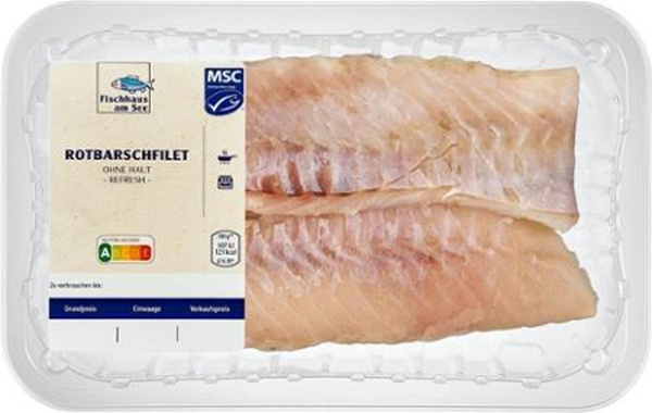 Produktfoto zu Rotbarschfilet ohne Haut, 0,25 kg
