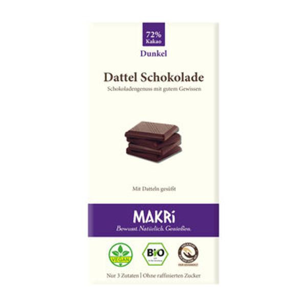 Produktfoto zu Dattel Schokolade Dunkel, 85 g