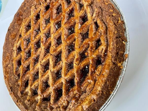 Produktfoto zu Linzertorte, Ø 20cm - Bio-Backhaus Wüst