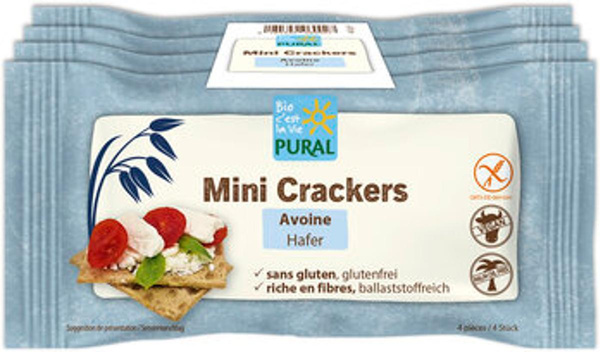 Produktfoto zu Mini Crackers Knäckebrot Hafer, 4 x 35 g