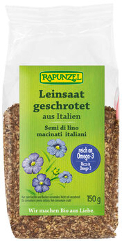 Produktfoto zu Leinsaat geschrotet, 150 g