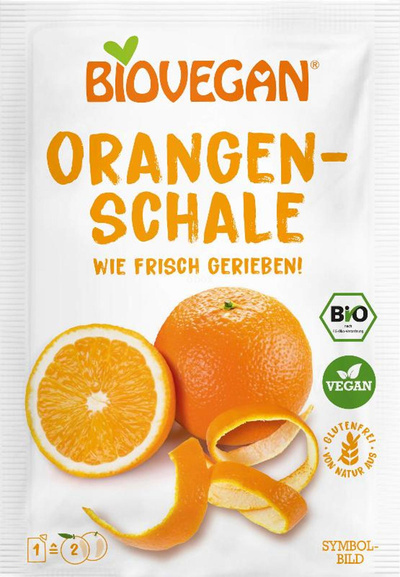 Produktfoto zu Orangenschale gerieben, 9 g