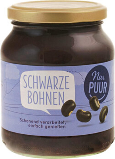 Produktfoto zu Schwarze Bohnen, 350 g