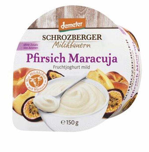 Produktfoto zu Joghurt Pfirsich-Maracuja 3,5% Becher, 150 g