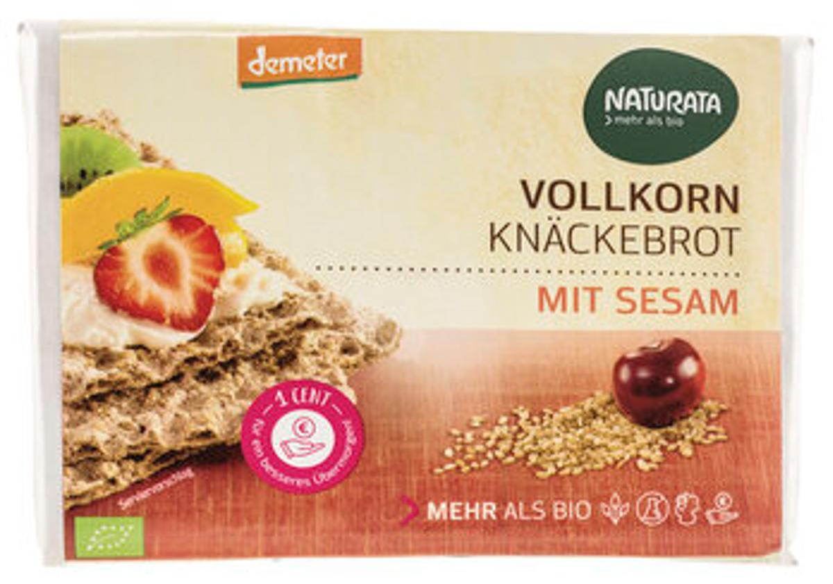 Vollkorn-Knäckebrot mit Sesam, 250 g