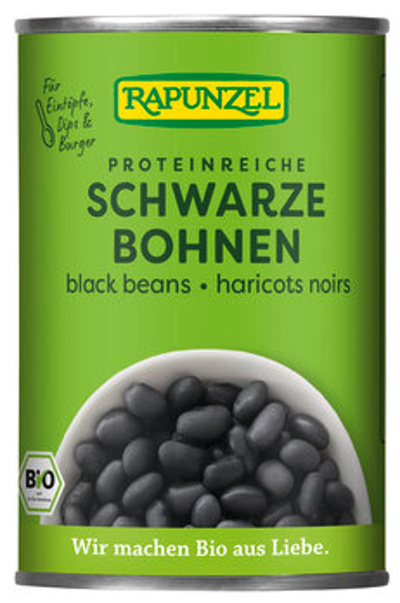 Produktfoto zu Schwarze Bohnen, 400 g