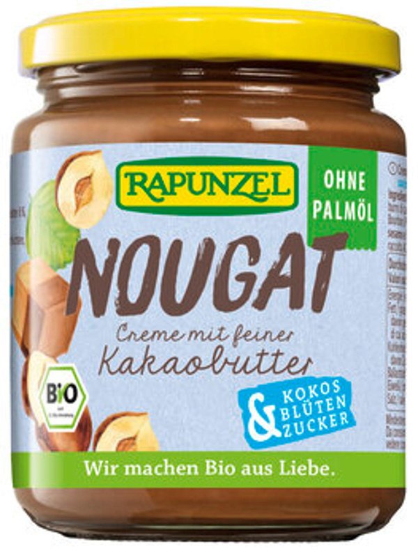 Produktfoto zu Nougat-Creme mit Kokosblütenzucker, 250 g - AKTION: 10% reduziert