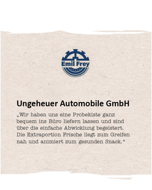 Kundenmeinung über unseren Lieferservice