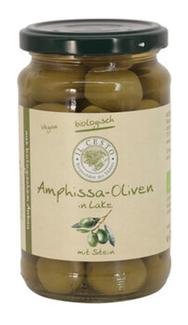 Produktfoto zu Grüne Oliven mit Stein, 320 g