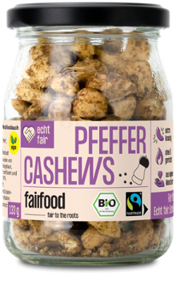 Produktfoto zu Ofengeröstete Cashews Pfeffer & Knoblauch, 133 g