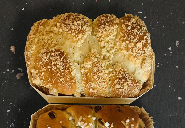 Produktfoto zu Hefezopf Natur im Korb, 400 g