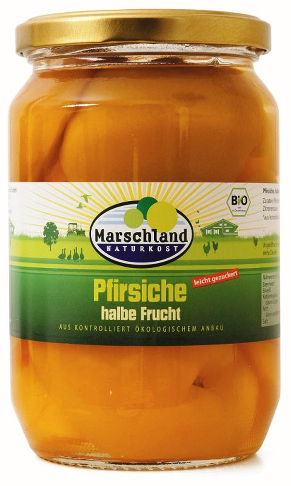 Produktfoto zu Pfirsiche halbe Frucht, 680 g