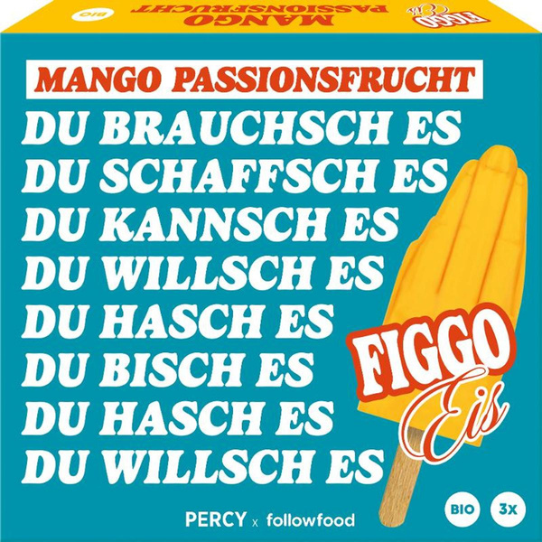 Produktfoto zu Stieleis Mango-Passionsfrucht Figgo, 195 ml (3 Stück)