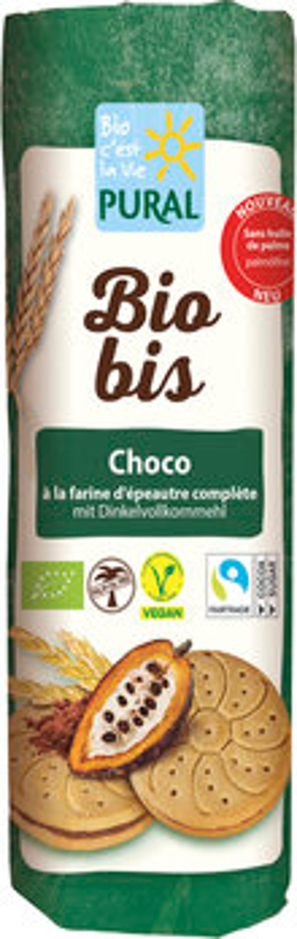 Produktfoto zu Biobis Dinkel Schoko Doppelkekse, 320 g