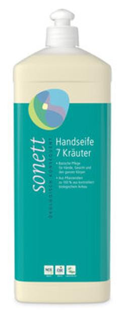 Produktfoto zu Handseife 7 Kräuter Nachfüllflasche, 1 l