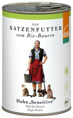 Produktfoto zu Katzenfutter Paté Huhn Sensitive, 410 g