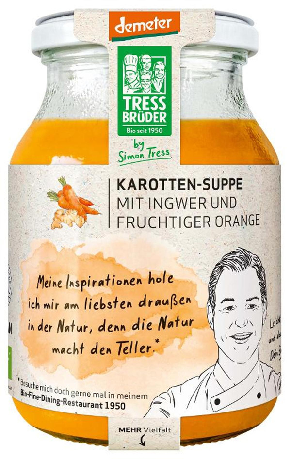 Produktfoto zu Karotten-Ingwer Suppe im Glas, 450 ml
