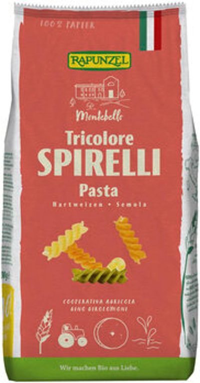 Produktfoto zu Spirelli Tricolore Semola bunt, 500 g