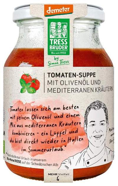 Produktfoto zu Tomaten Suppe im Glas, 450 ml