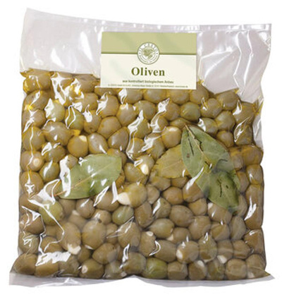 Produktfoto zu Griechische Oliven mit Knoblauch gefüllt, 1 kg - 10% reduziert