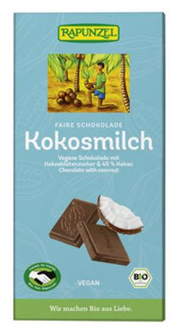 Produktfoto zu Kokosmilch Schokolade, 80 g