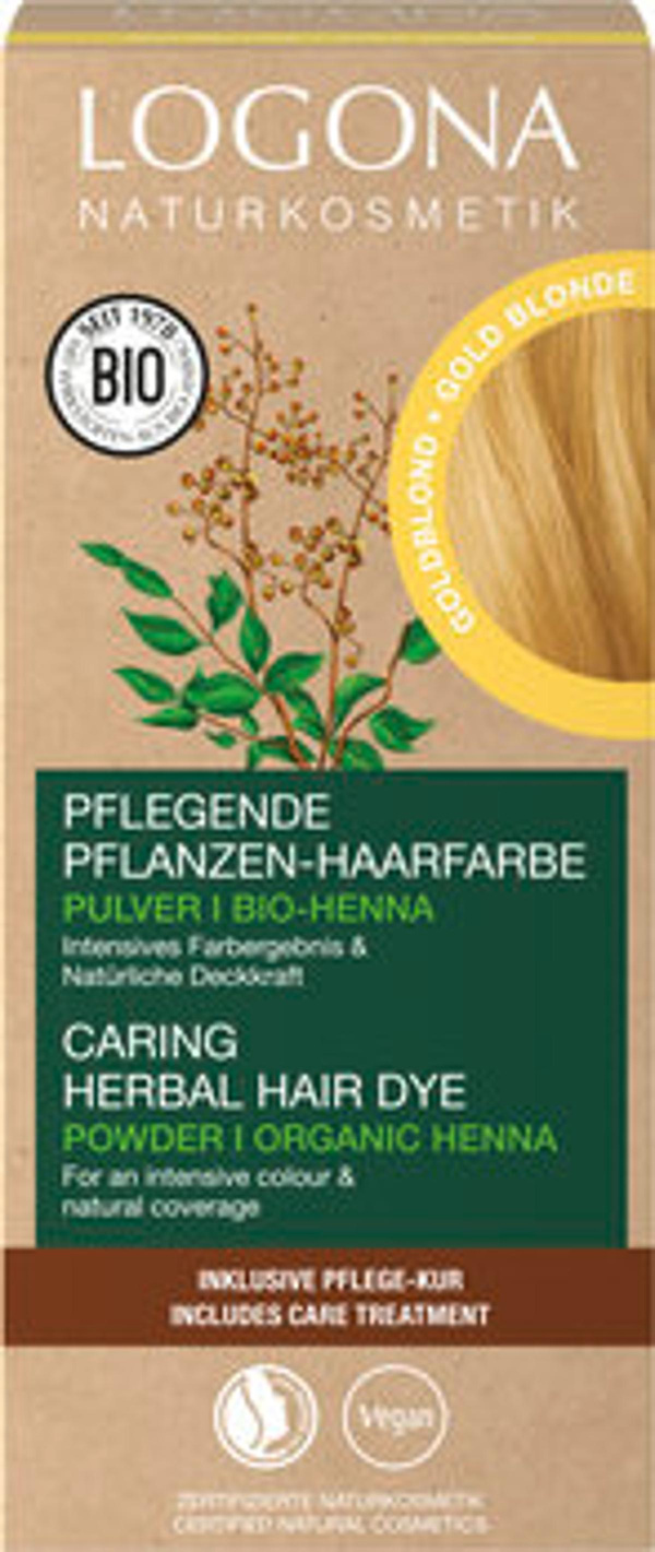 Produktfoto zu Pflegende Pflanzen-Haarfarbe Pulver Goldblond