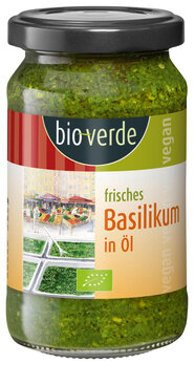 Produktfoto zu Basilikum frisch in Öl, 165 g