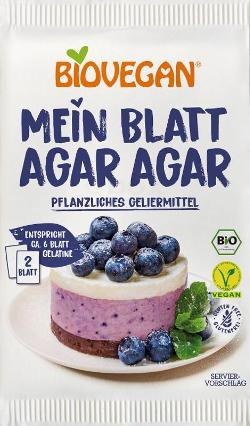 Produktfoto zu Mein Blatt Agar Agar, 2 Stück 2,5 g - 50% reduziert, MHD 11.04.2024