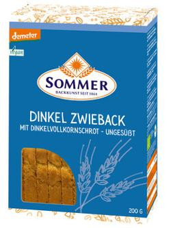 Produktfoto zu Dinkel Zwieback mit Dinkelvollkornschrot, ungesüßt, 200 g