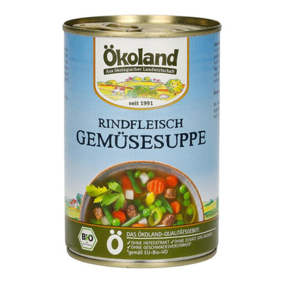 Produktfoto zu Rindfleisch Gemüsesuppe, 400 g