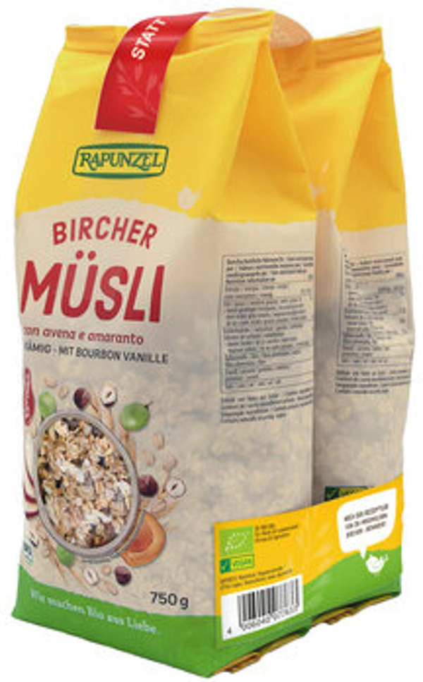 Produktfoto zu Bircher Müsli im Doppelpack, 2 x 750 g - 50% reduziert, da MHD 12.02.2026