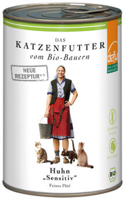 Produktfoto zu Katzenfutter Paté Huhn Sensitive, 410 g