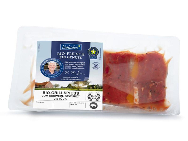 Produktfoto zu Grillspieße vom Schwein gewürzt, 300 g 2 Stück