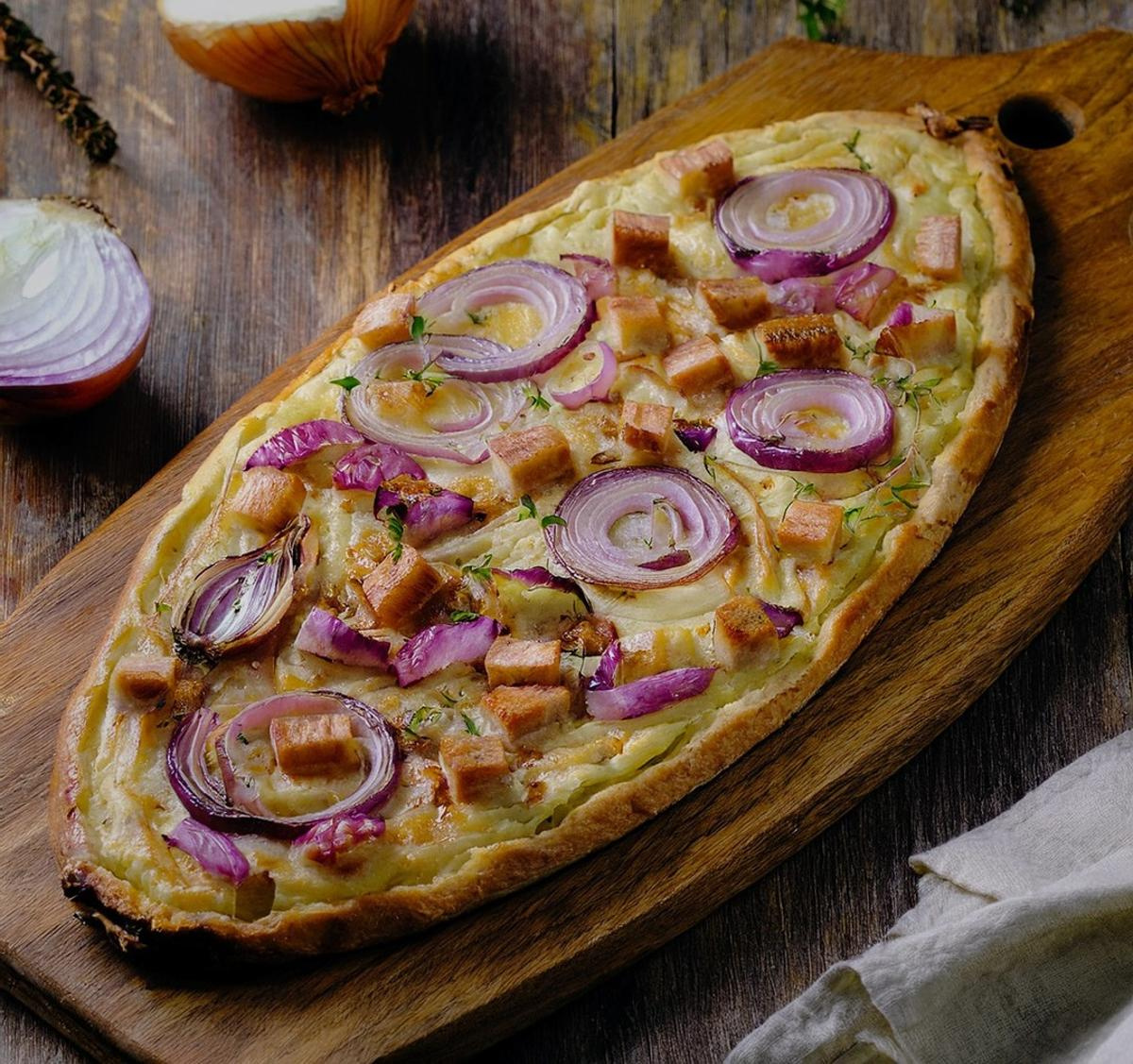 Flammkuchen vegetarisch