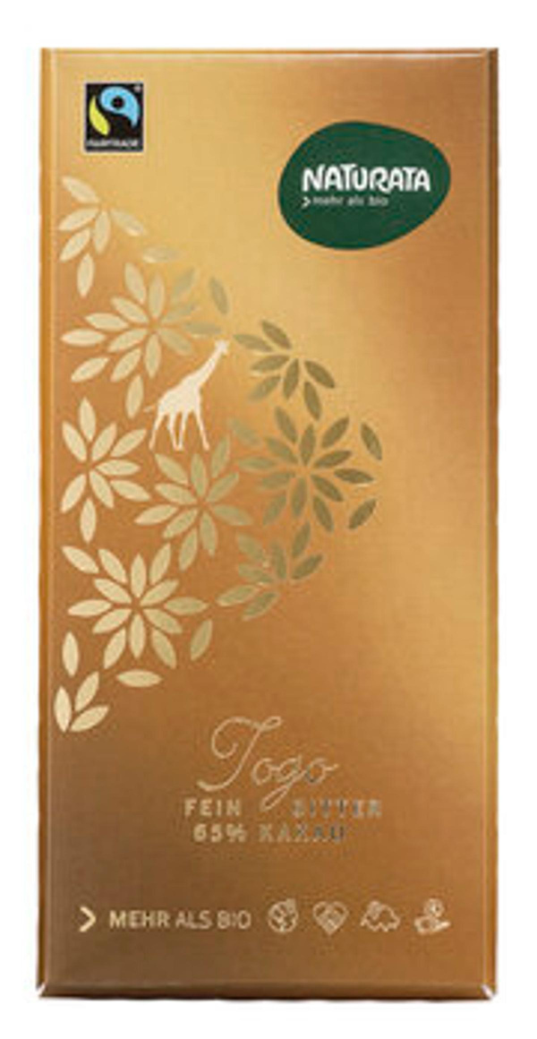 Produktfoto zu Feinbitterschokolade Togo 65%, 100 g