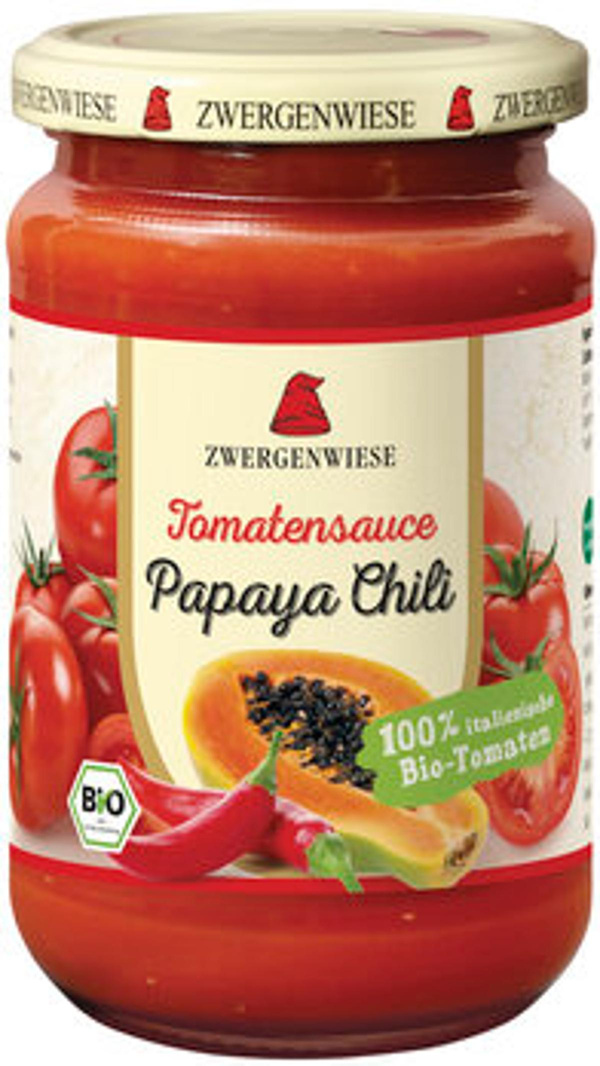 Produktfoto zu Tomatensauce Papaya Chili, 340 ml