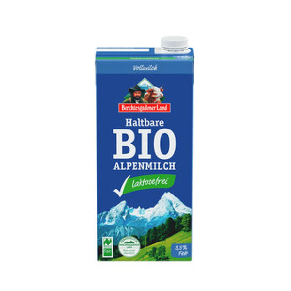 Produktfoto zu H-Alpenmilch 3,5% laktosefrei, 1 l