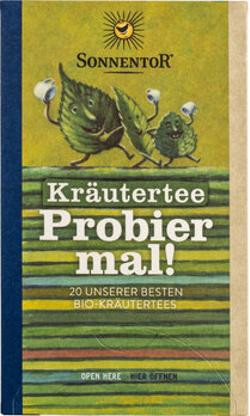 Produktfoto zu Kräutertee Probier mal Teemischbox, 20 TB