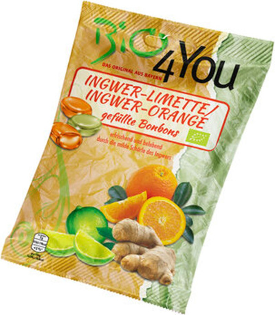 Produktfoto zu Ingwer-Limette und Ingwer-Orange Bonbons, 75 g
