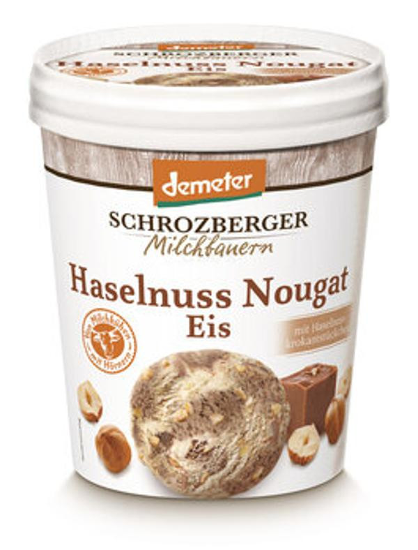 Produktfoto zu Haselnuss-Nougat Eis, 500 ml