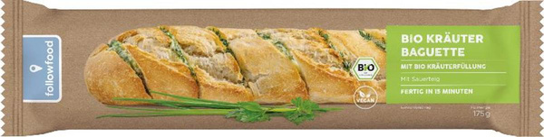 Produktfoto zu TK-Kräuter Baguette, vegan, 175 g